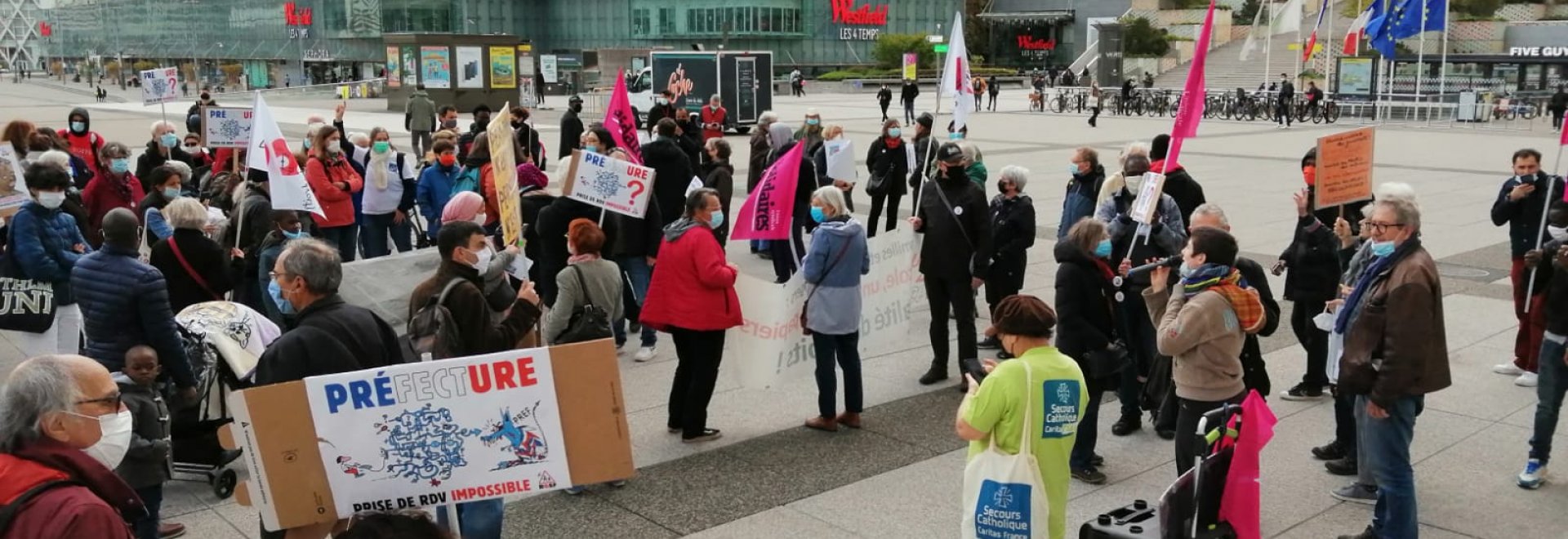 Manifestation à La Défense